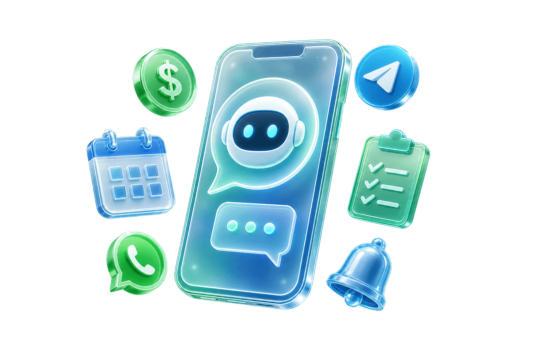 Assistente Nexux no WhatsApp e Telegram