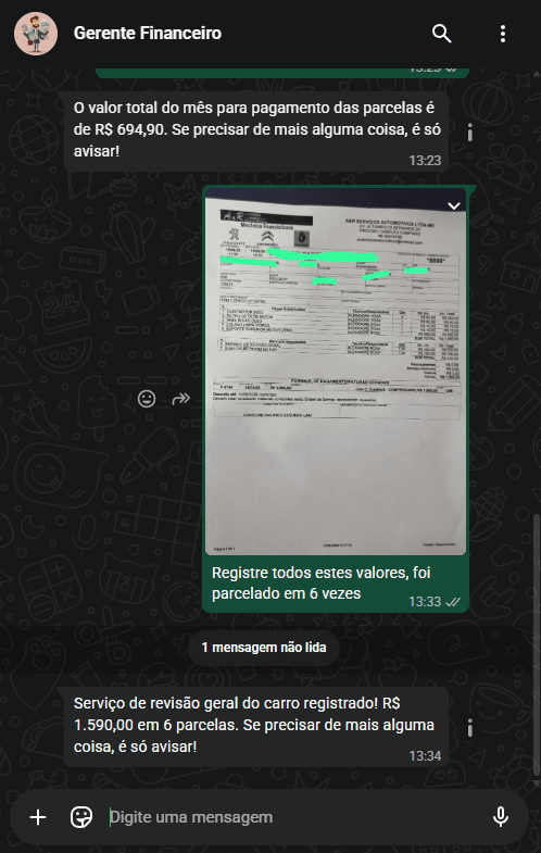 Leitura de cupom por foto