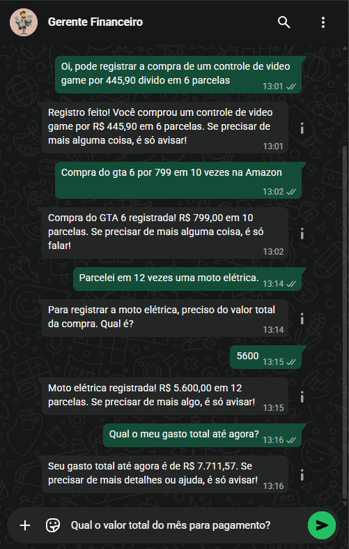 Conversa no WhatsApp